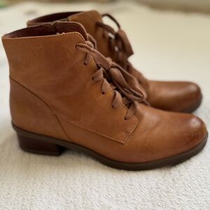 Dansko Women's Brown Lace-Up Ankle Booties